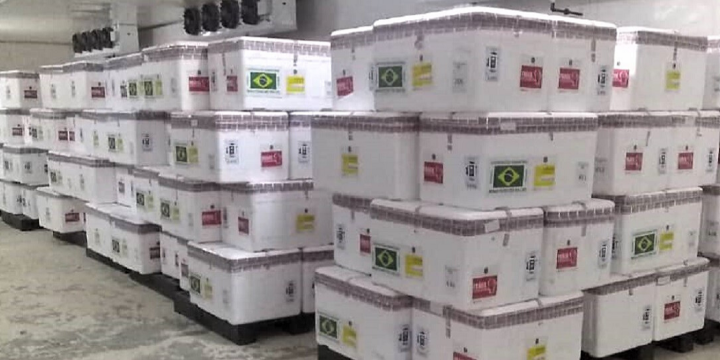 Vacunas donadas por Brasil