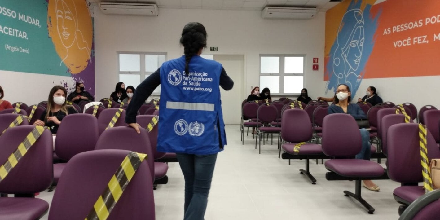 OPAS organiza treinamento na Casa da Mulher Brasileira, em São Paulo