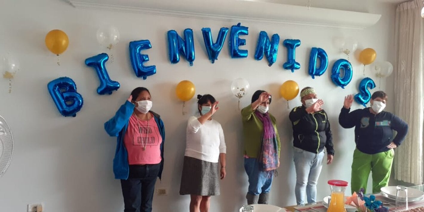 Personas en hogares protegidos