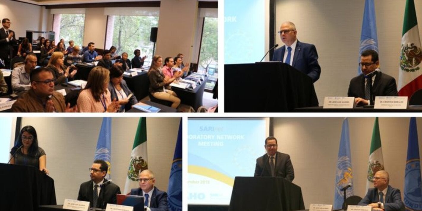 Laboratorios de SARInet, se reúnen en México para consolidar los conocimientos sobre vigilancia de influenza y otros virus respiratorios en las Américas 