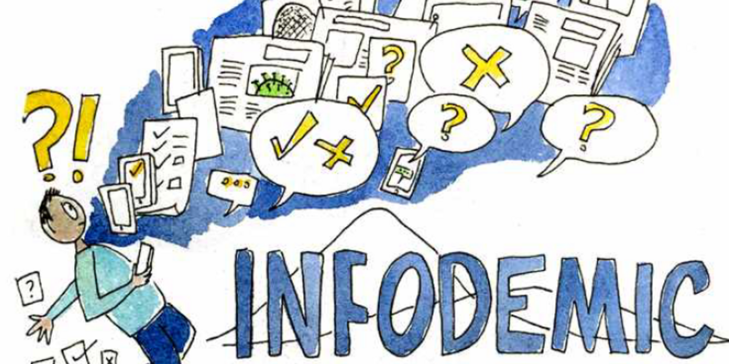 A infodemia é um excesso de informações, tanto on-line quanto off-line, incluindo informações verdadeiras, informações falsas e desinformação