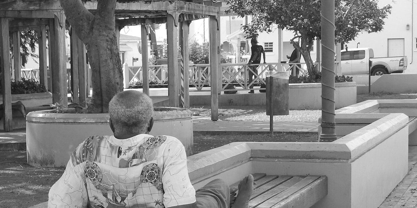 Elderly man in the park