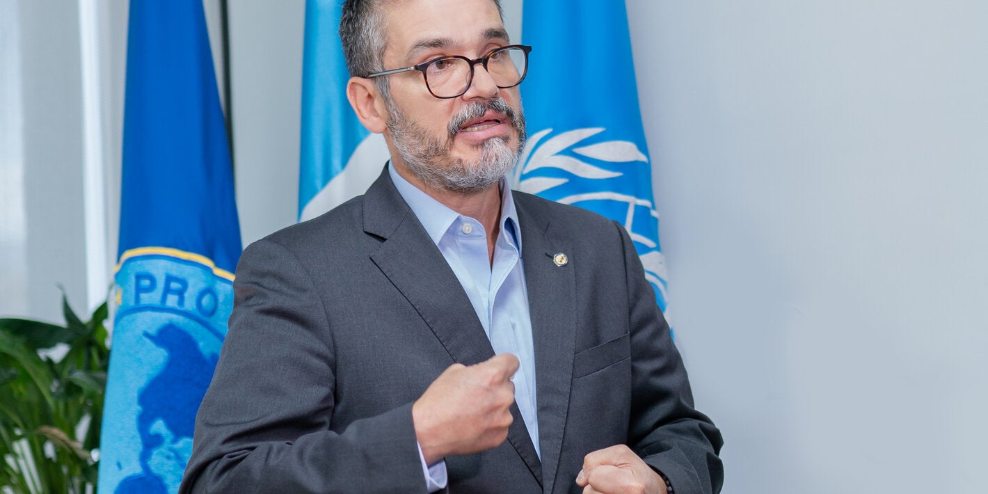 Oscar Barreneche, Representante de la OPS/OMS en Guatemala