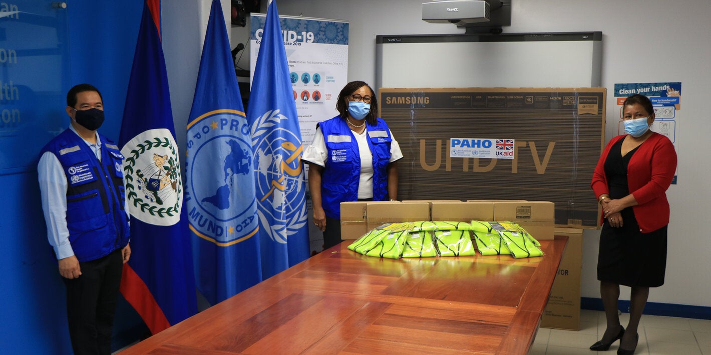 PAHO and FCDO Handover to Ministry of Health