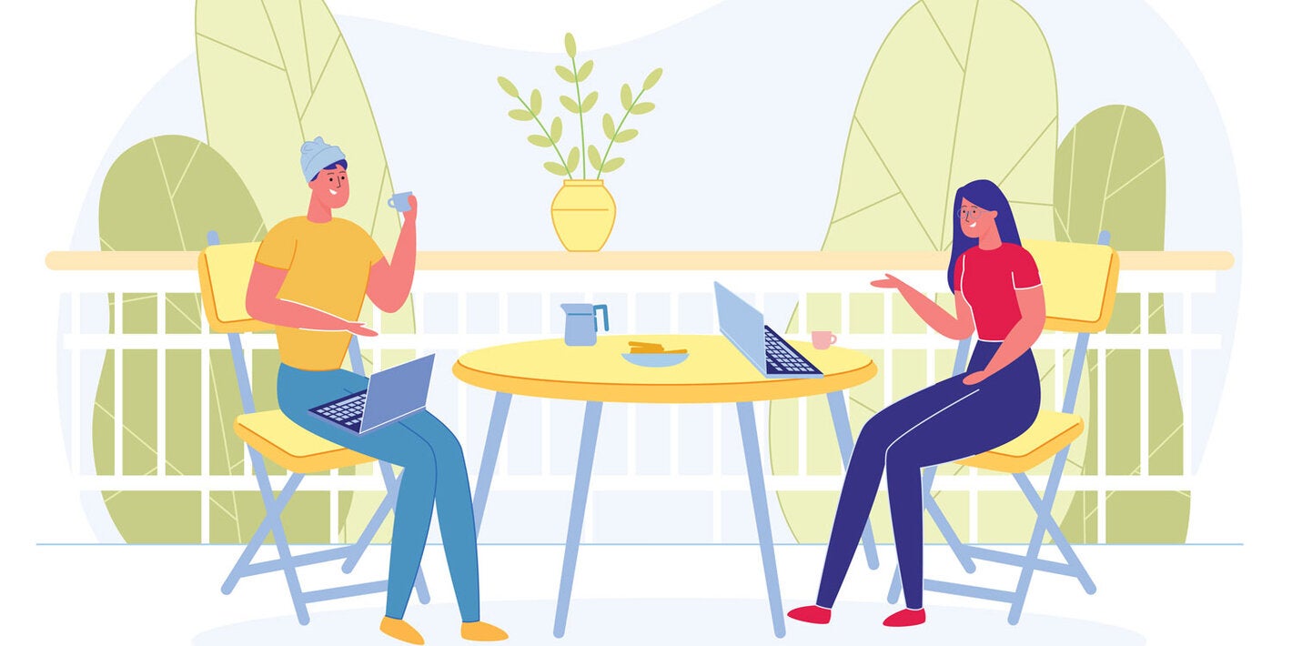 Remote family gathering