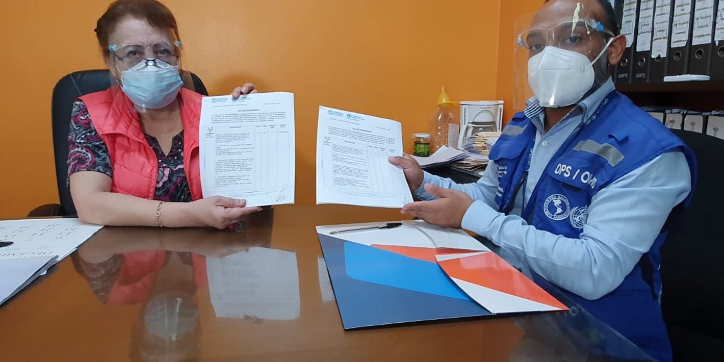 Entrega de climatizacion de sala COVID-19 del Hospital Escuela