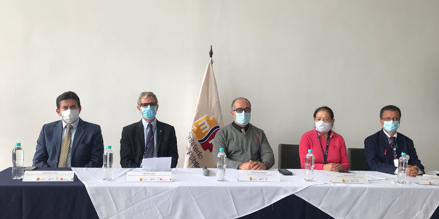 OPS/OMS recibe reconocimiento por su aporte realizado en la Respuesta Nacional Multisectorial del VIH/SIDA