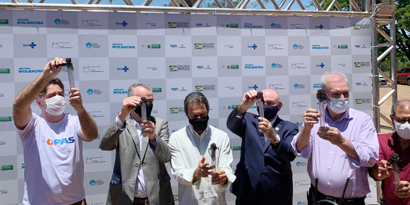 Soltura de mosquitos com Wolbachia em Campo Grande