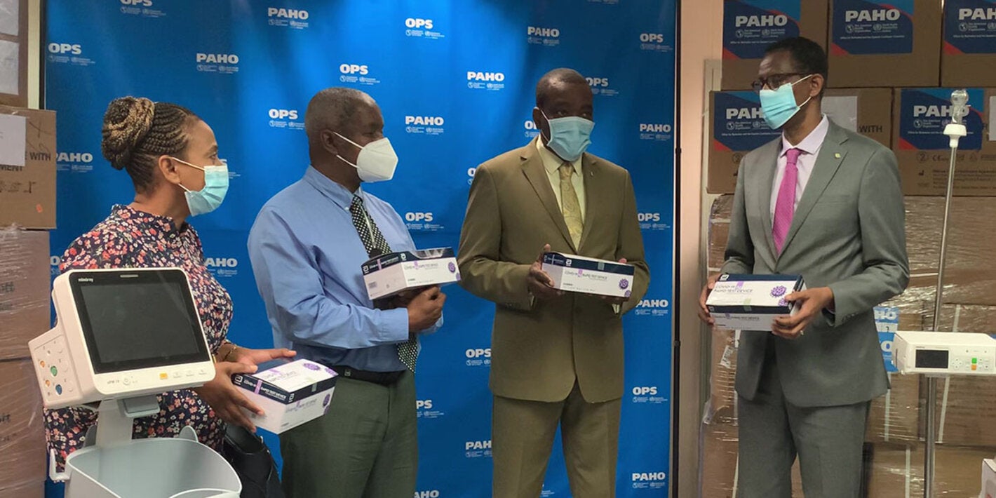 Handover of supplies to BRB MOH