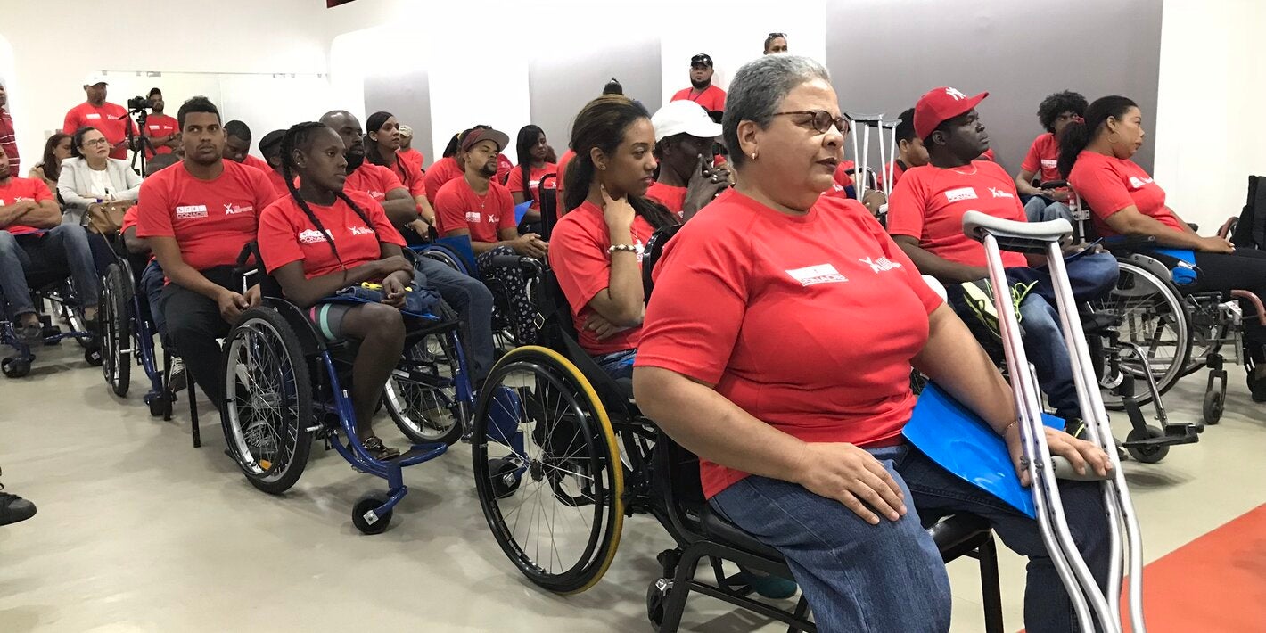 Personas con discapacidad de organizaciones locales