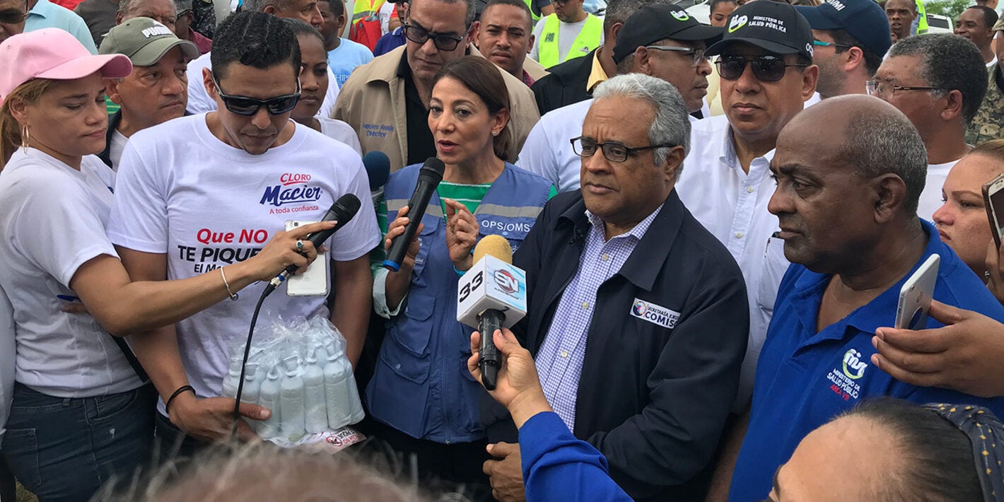 Durante la jornada contra el dengue
