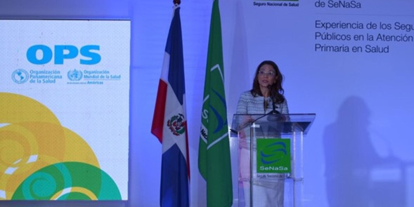 Representante de OPS durante la actividad