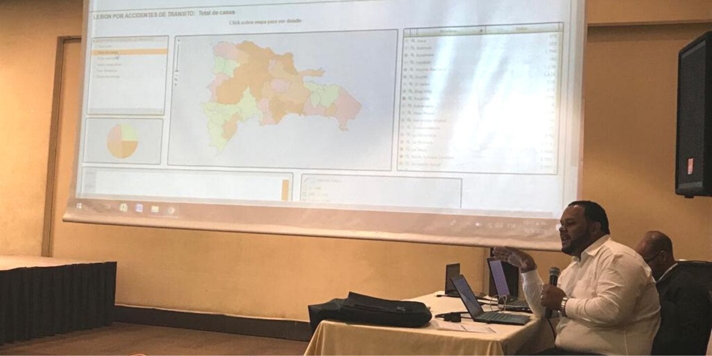 Expositor durante taller