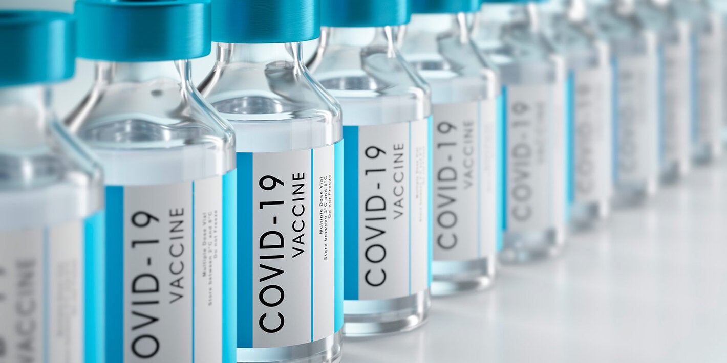 COVID-19 vaccine flasks