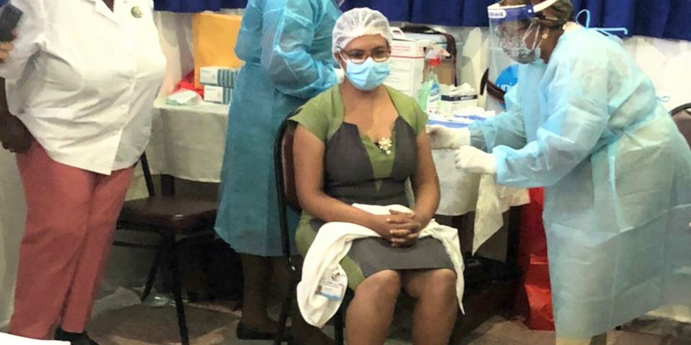 Vaccination begins Guyana