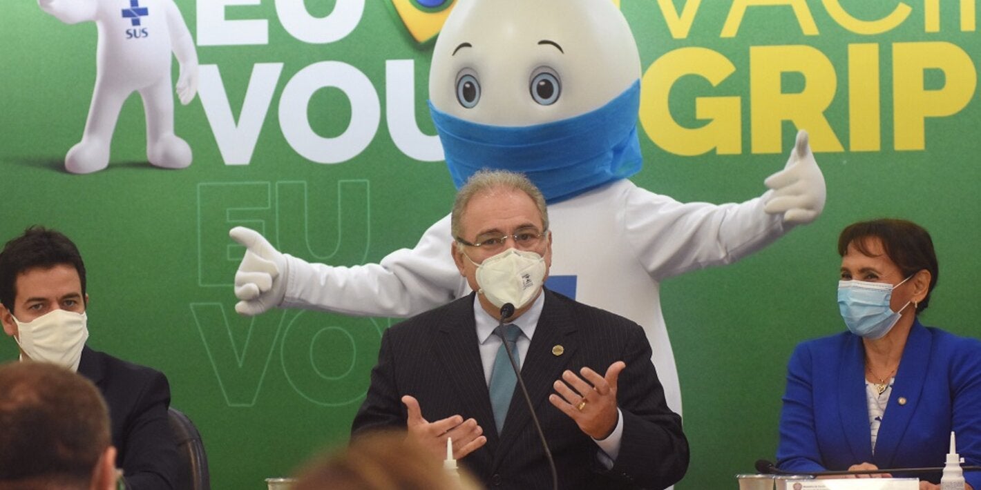 Lançamento da campanha de vacinação contra a gripe no Brasil