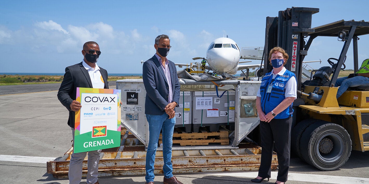 Vaccines arrival in grenada