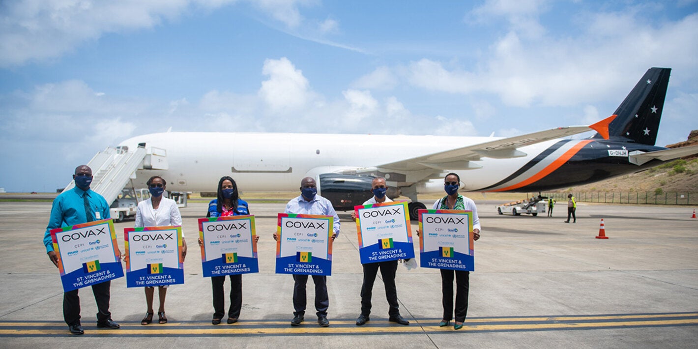 COVAX vaccines in VCT