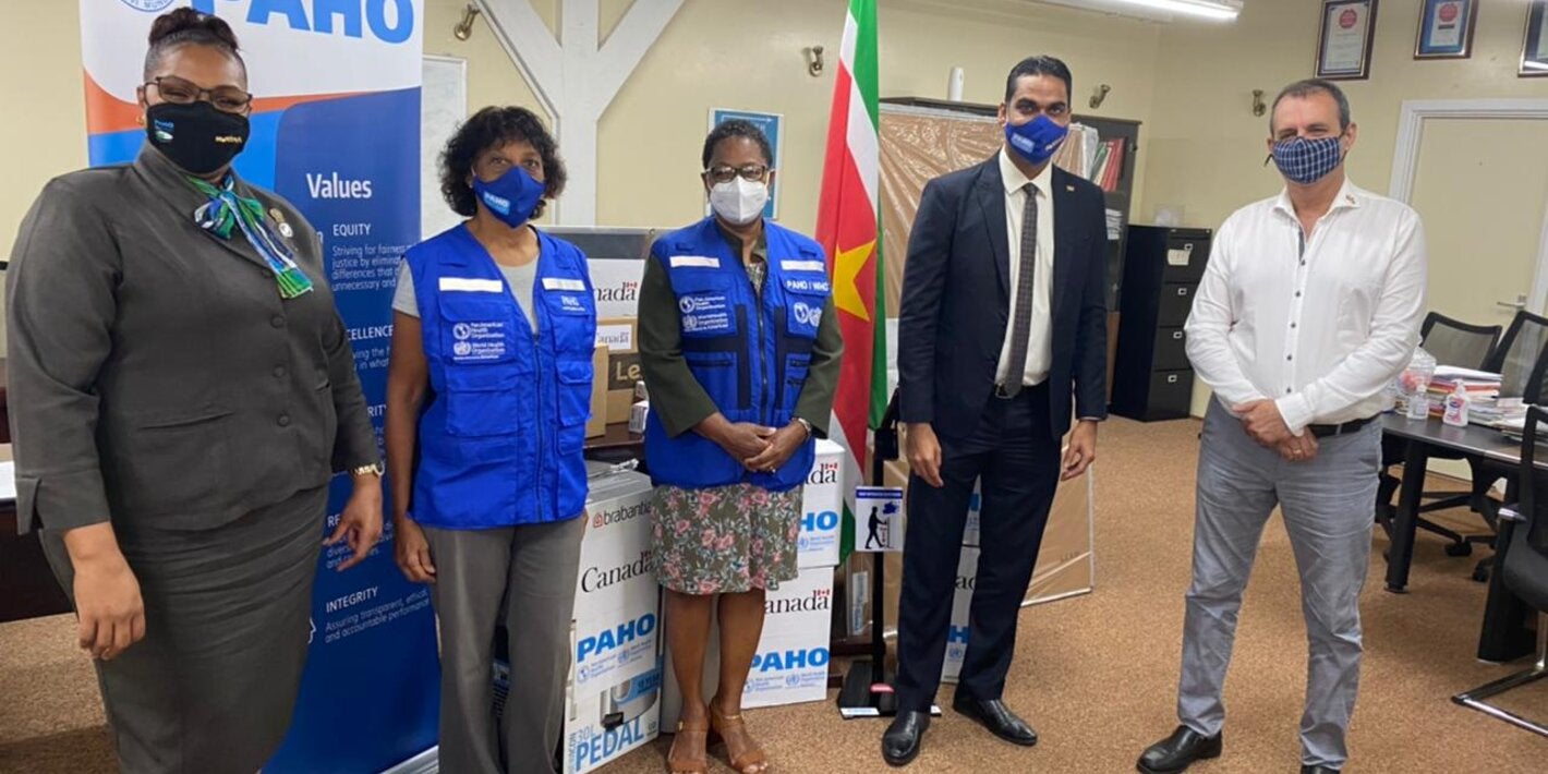 PAHO Donates Equipment to Retirement Homes