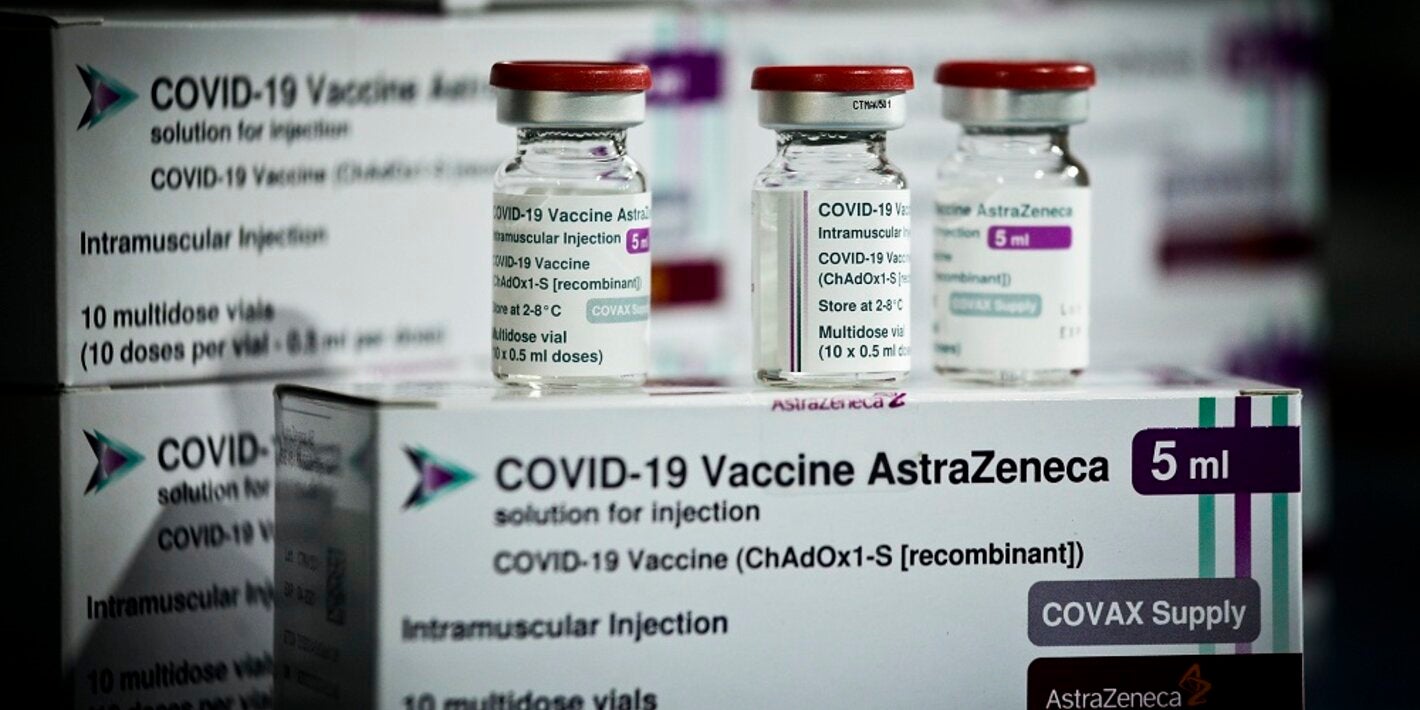 Vacina da AstraZeneca/Oxford enviada via Mecanismo COVAX