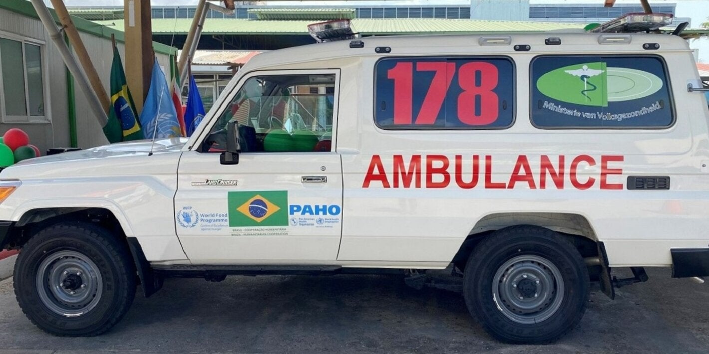 Suriname's first 4x4 Ambulance