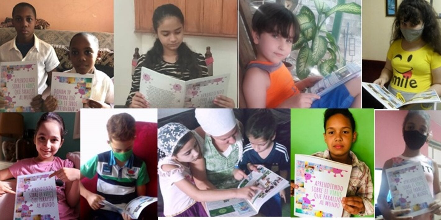 Niñas y niños aprenden con la historieta