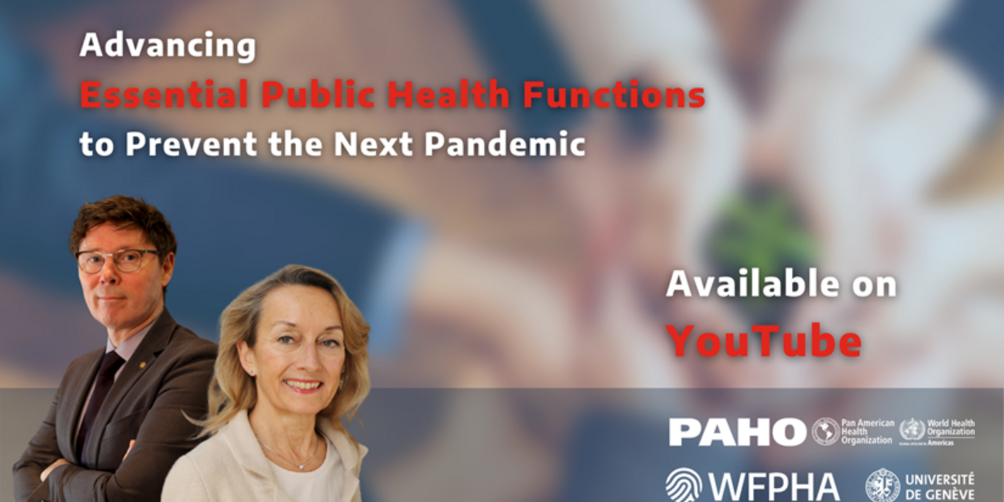 Webinario sobre funciones esenciales de salud pública