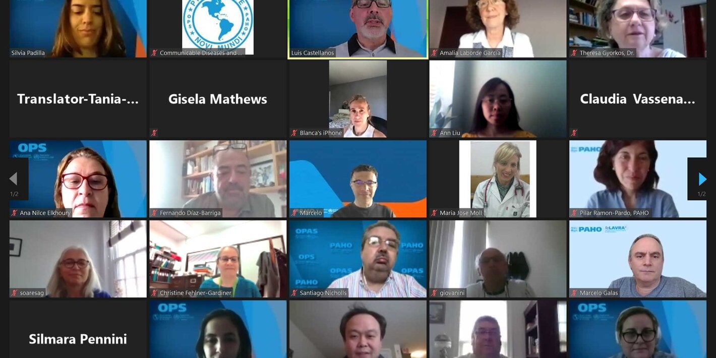 screenshot of meeting