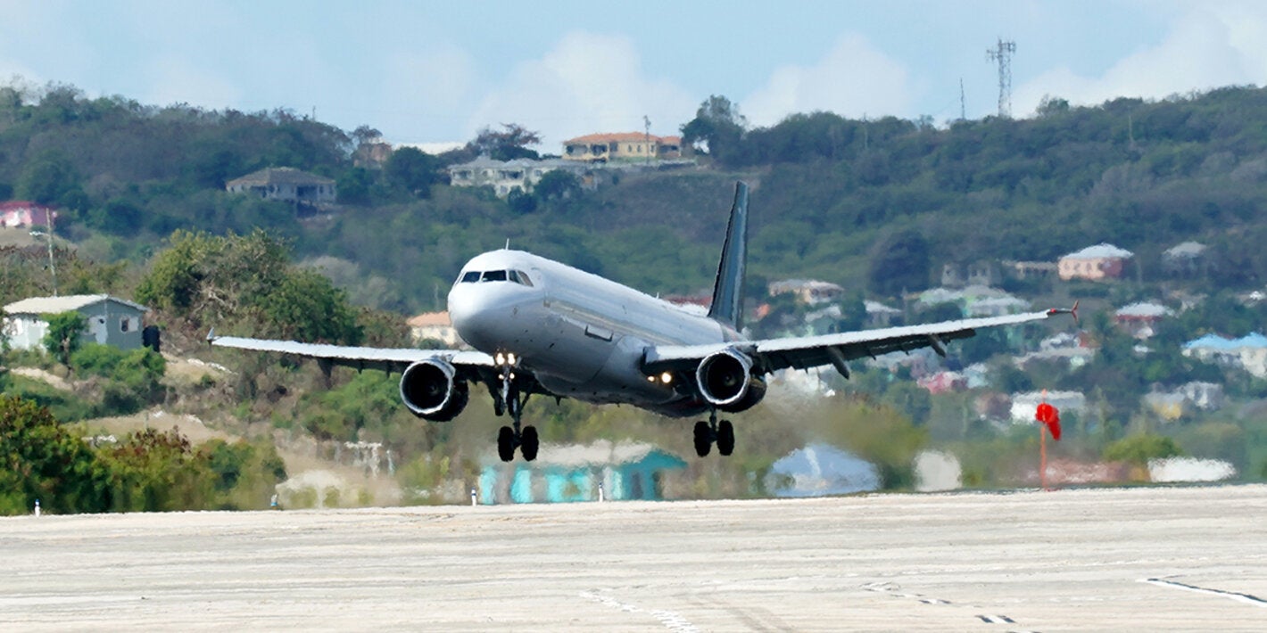 Flying in the Caribbean