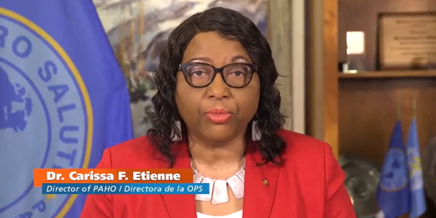 Dr. Carissa F. Etienne presents Annual Report to OAS