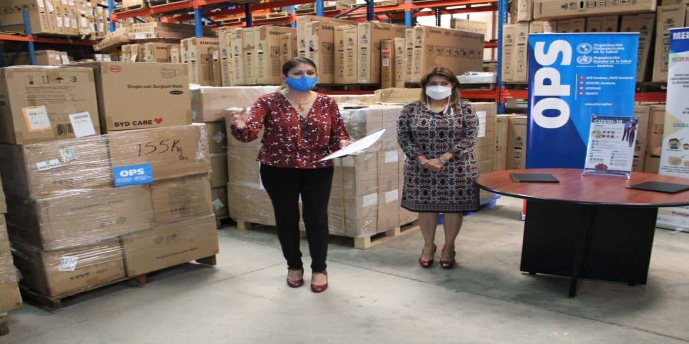 Representante OPS/OMS y Ministra de Salud en Hondura