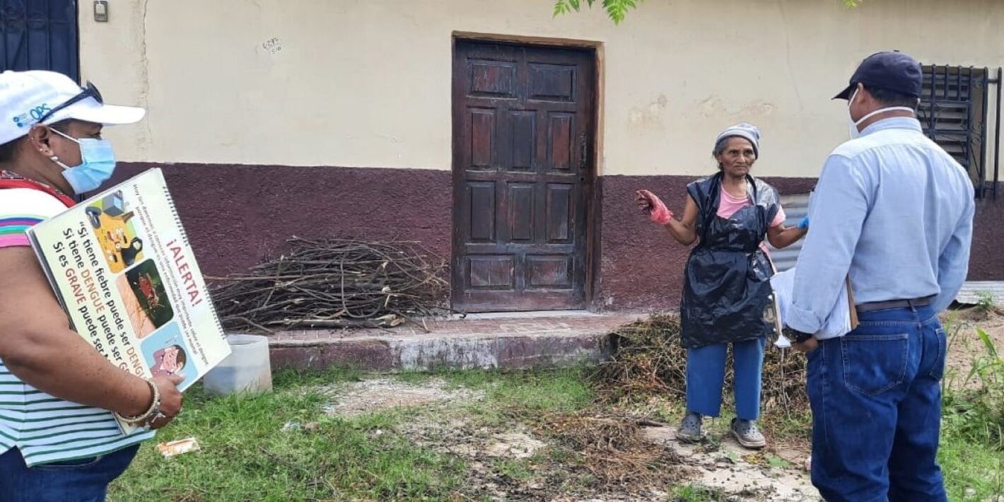 Comunicación de riesto, en Choluteca HND