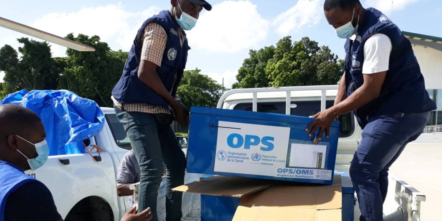 PAHO personnel supporting in the field