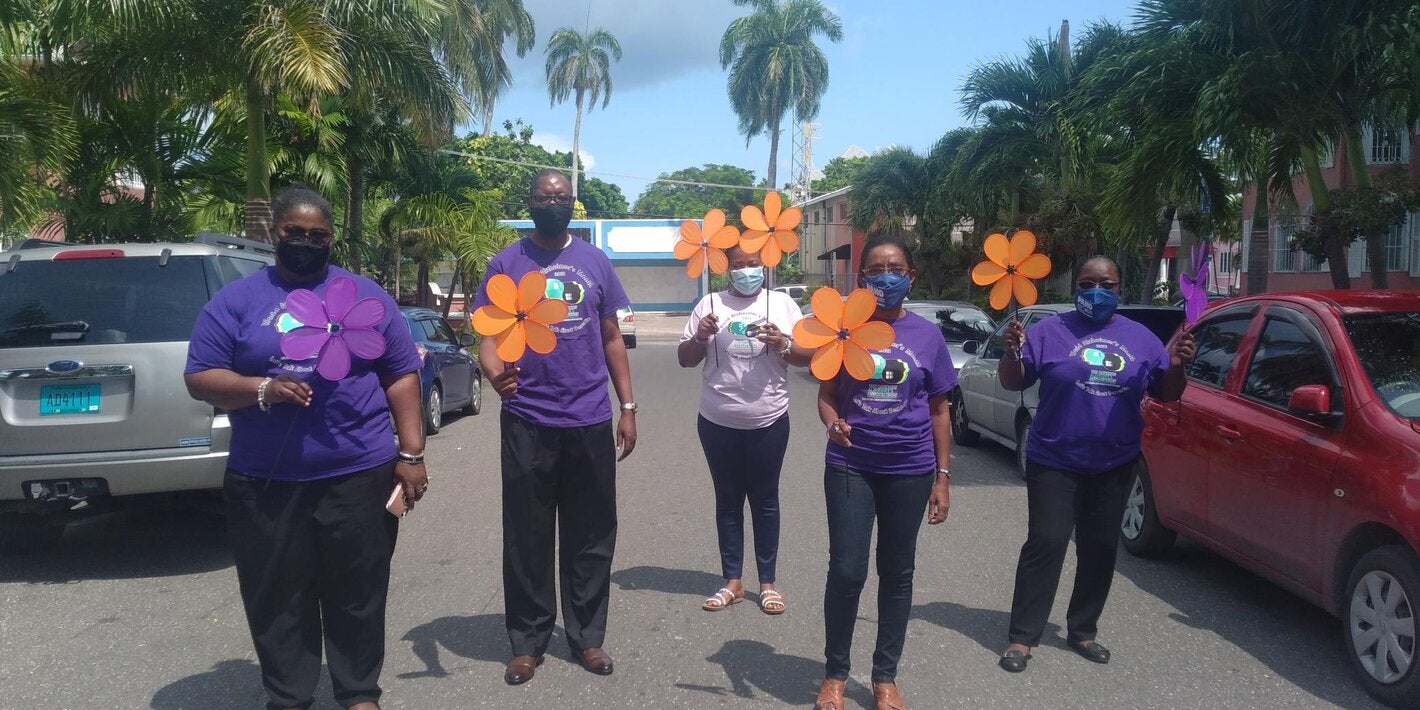 PAHO-STAFF participating in the Alzheimer's Awareness Virtual Walk