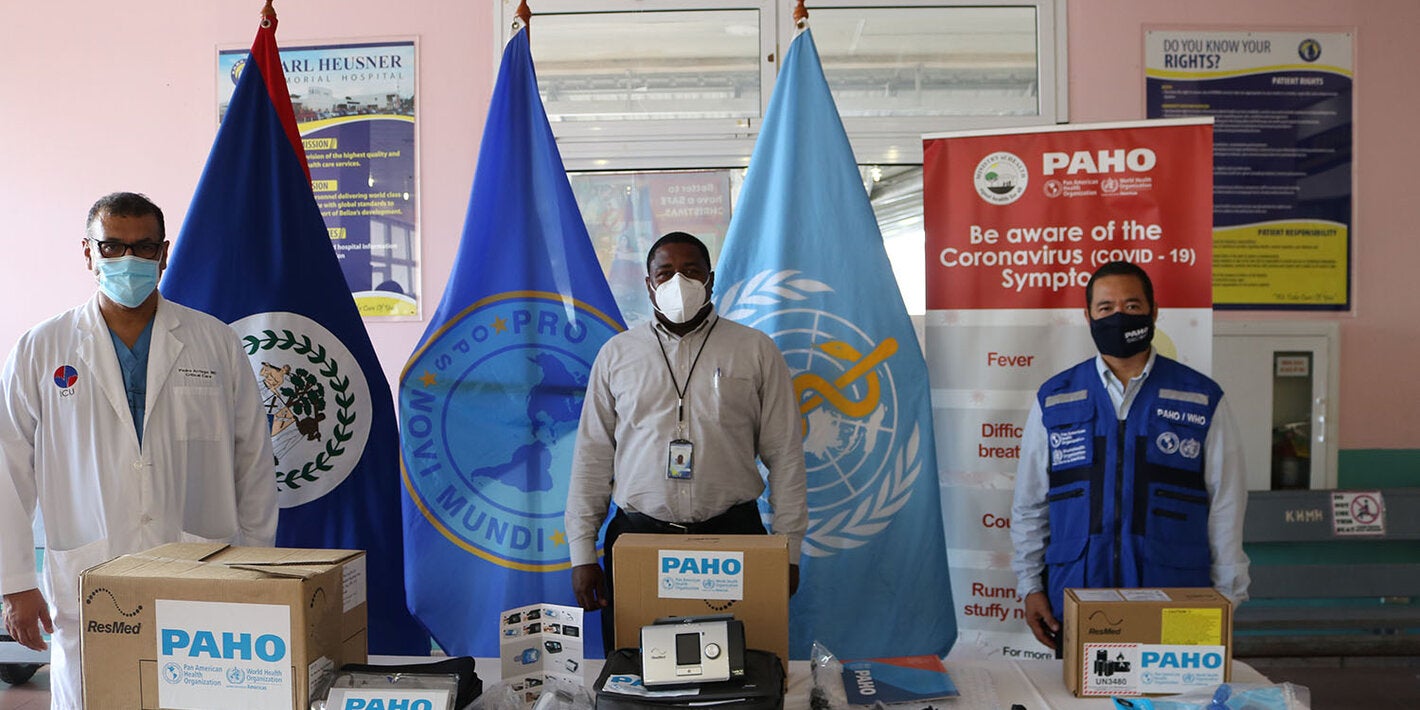 Picture of KHMH receiving Bipap