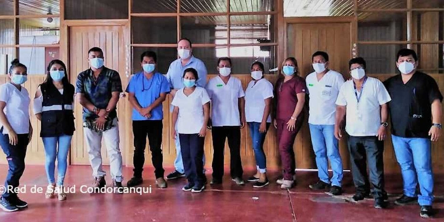 Personal de salud en grupo 