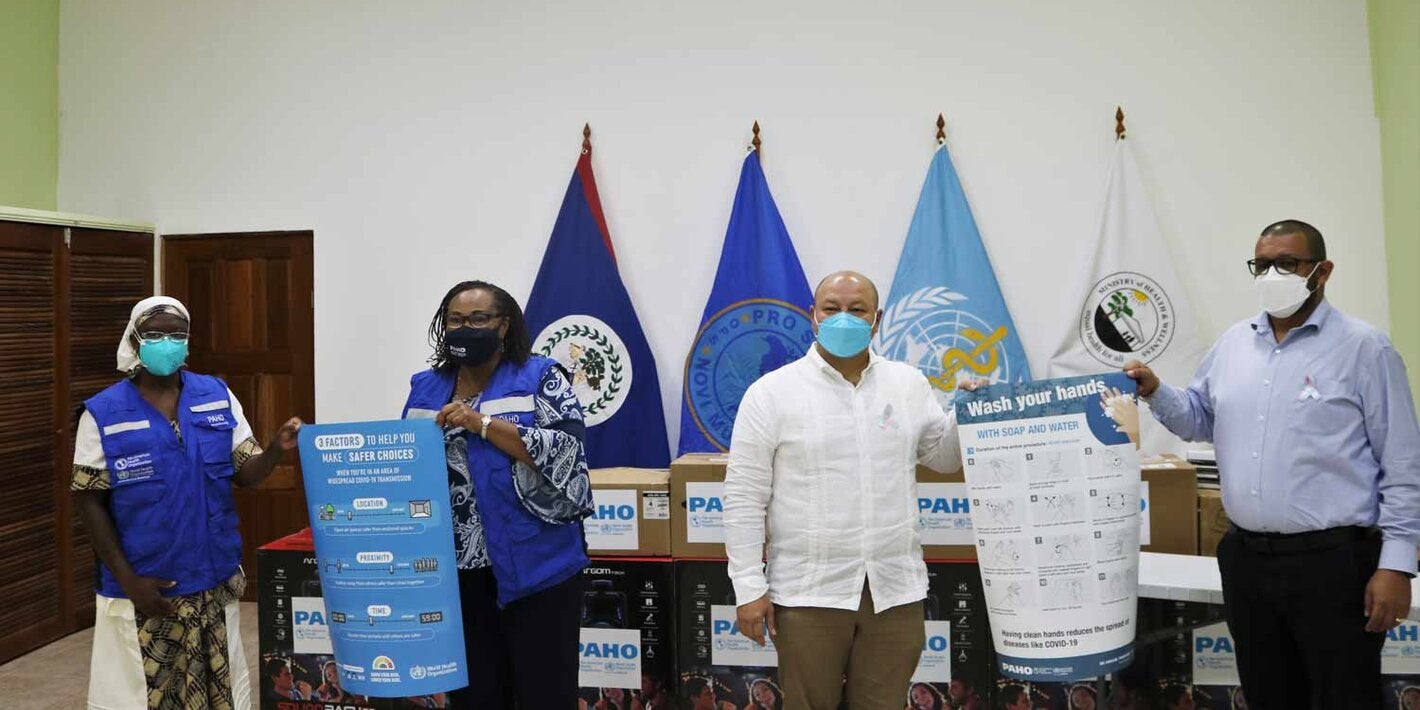 PAHO/WHO handover equipment to support the Ministry of Health and Wellness Vaccination Campaign