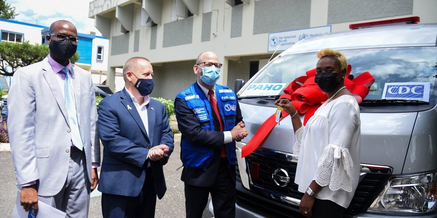 Image of PAHO-CDC Donation to Jamaica's Ministry of Health and Wellness