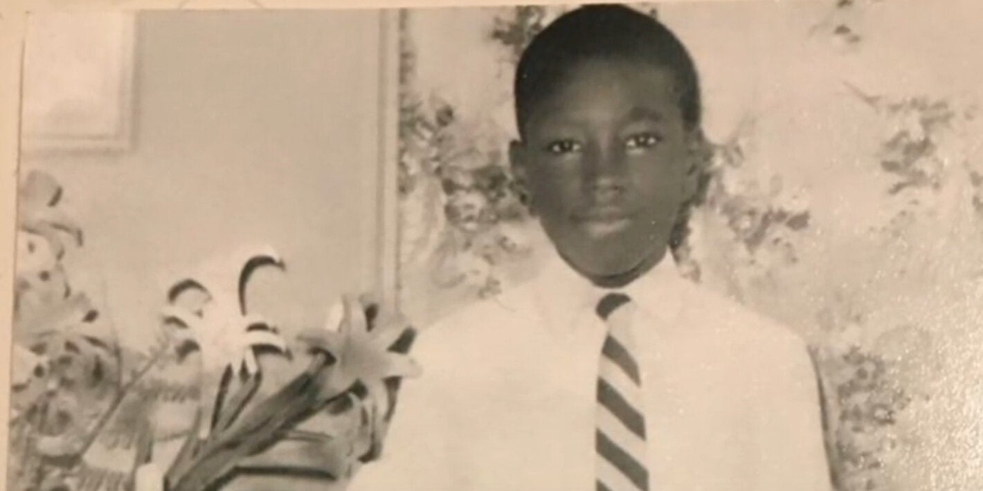 David Rudder as a child