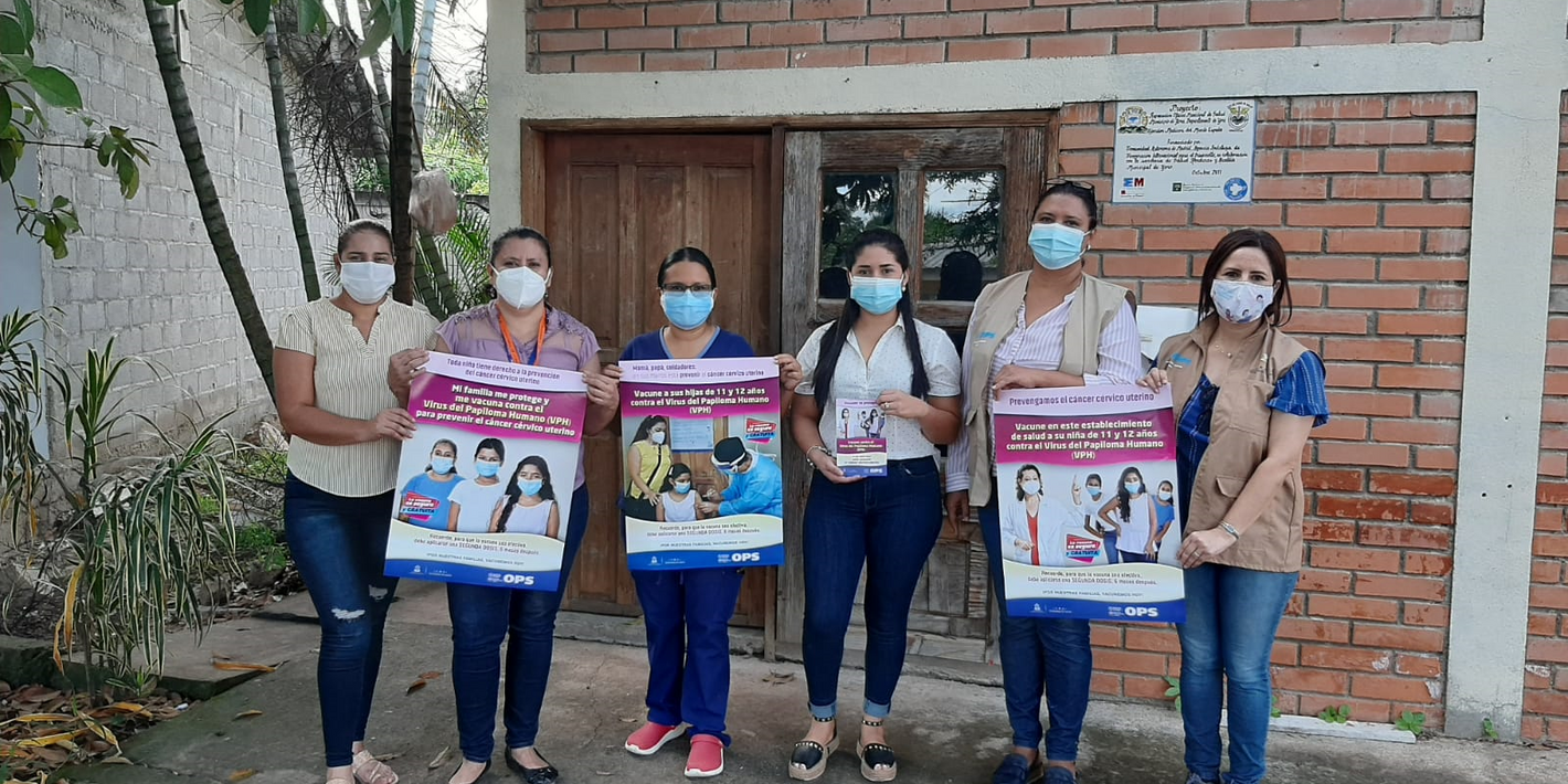 entrega de materiales comunicación vacuna vph