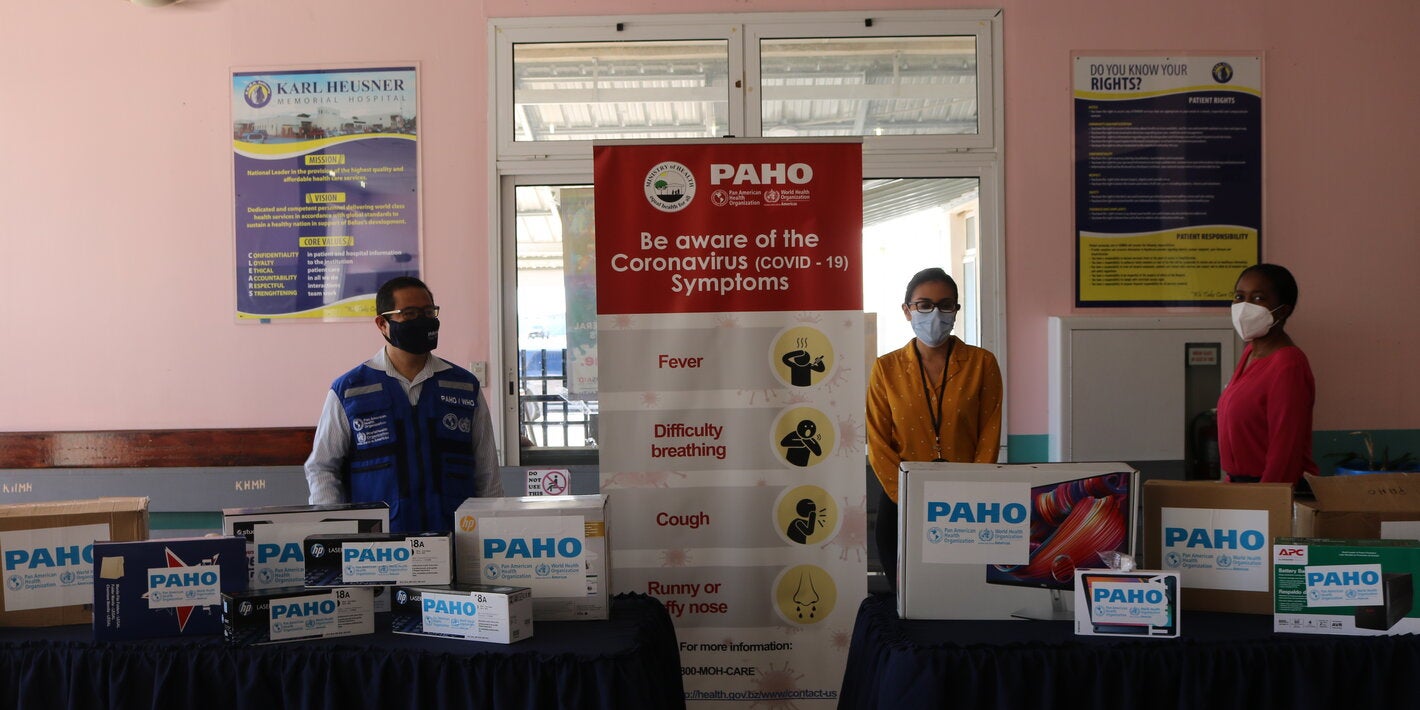 Picture of KHMH receiving IT Equipment