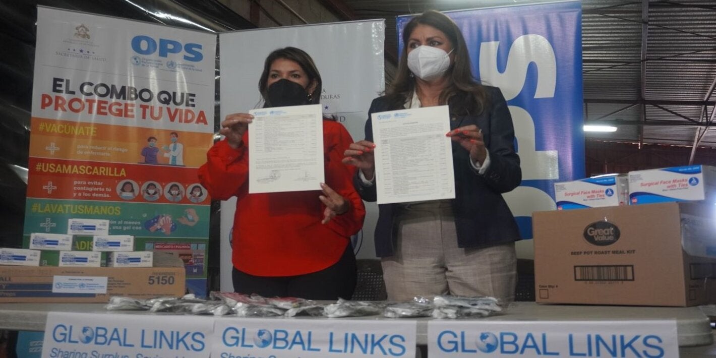 Minista de Salud y Representate OPS/OMS en Honduras