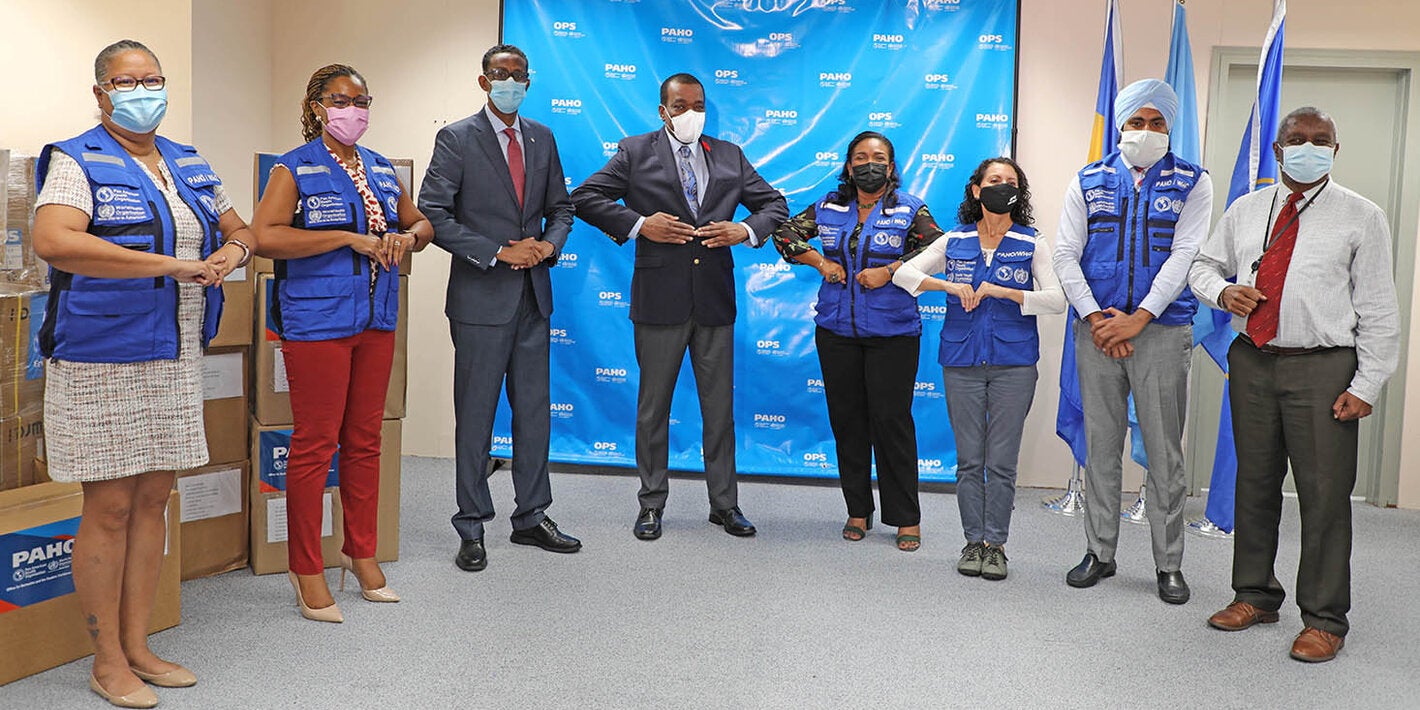 ECC BRB group photo handover of equipment