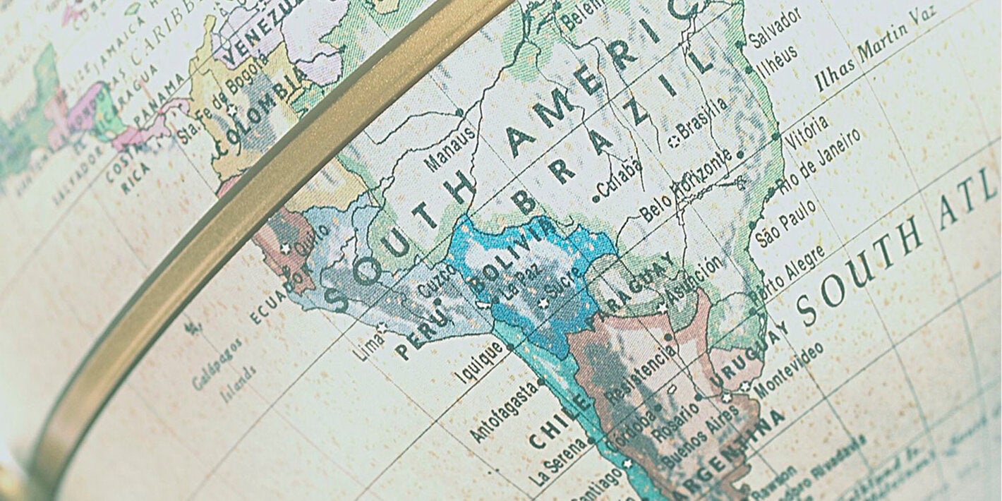 Mapa América do Sul
