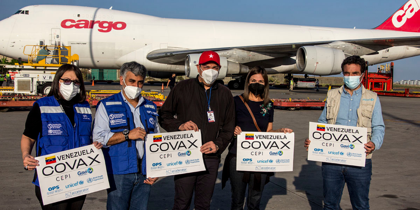 Tercer envio de vacunas COVAX a Venezuela