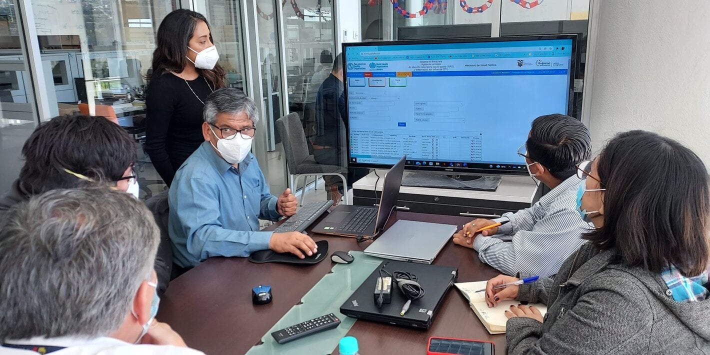 Se completó la segunda fase de implementación del sistema informático PAHO FLU en el MSP de Ecuador