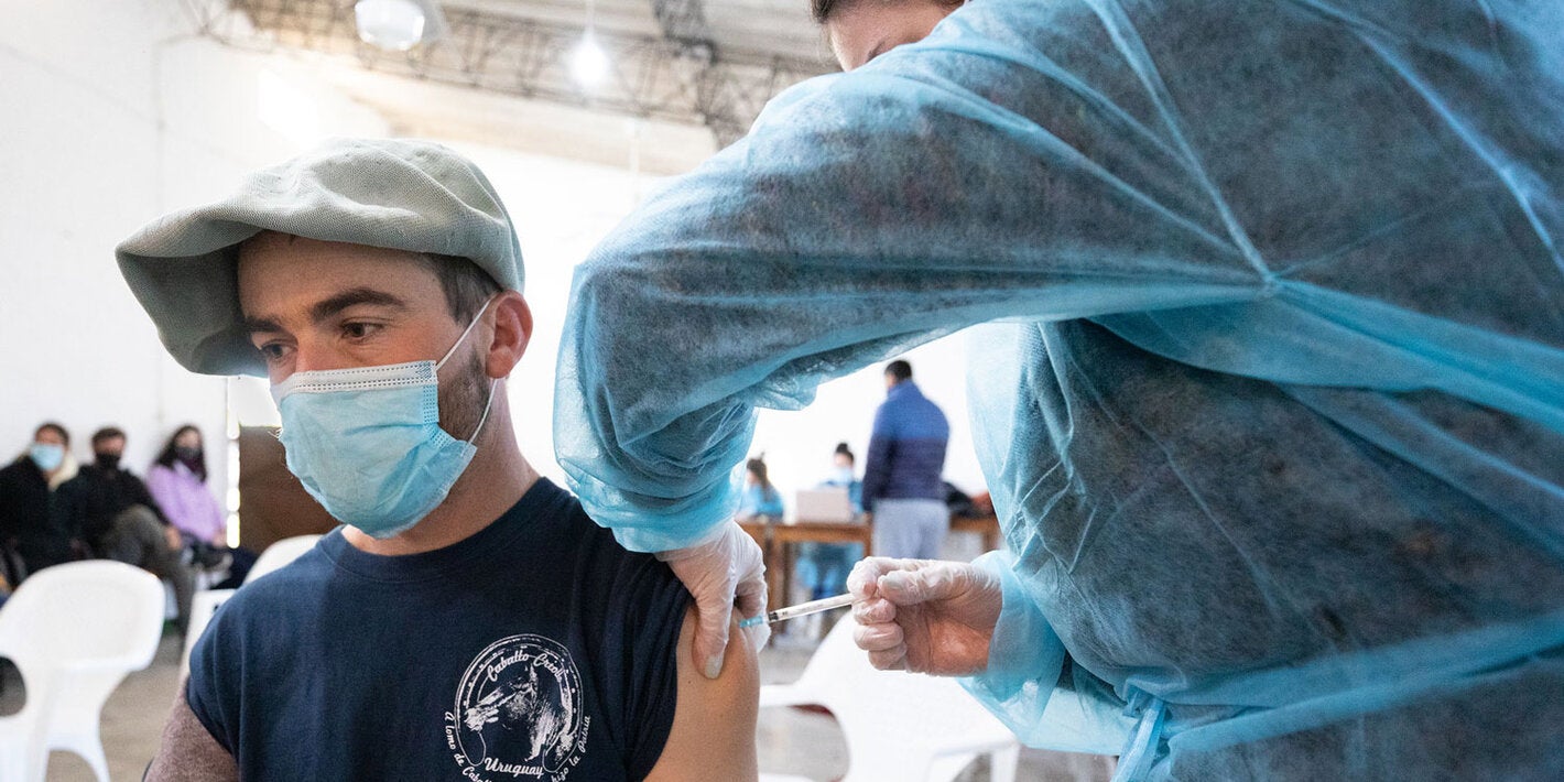 Male adult received vaccination