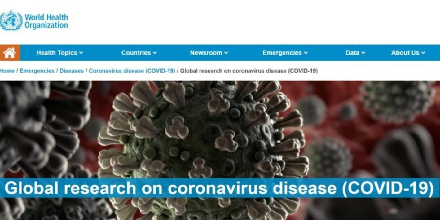 WHO COVID-19 Research Database