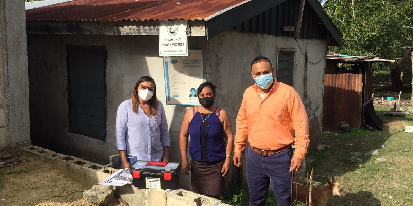 Meeting with CHW for malaria field activities