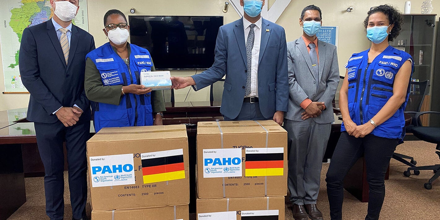 Handover Face Masks Germany Suriname 2022